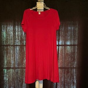 Old Navy Pink Relaxed Short Sleeve A-Line Dress